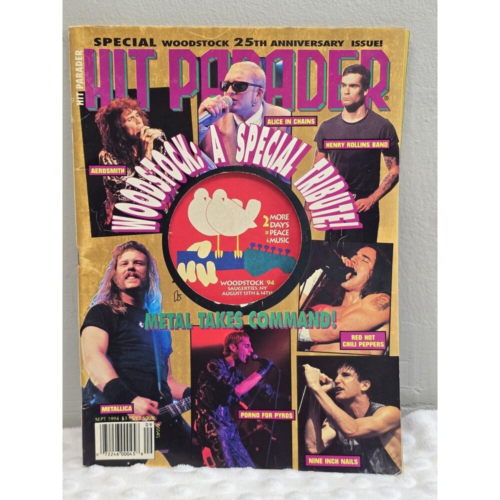 Hit Parader Sept 1994 Issue 360 Woodstock 25th Special Collector’s Edition Metal